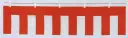 日本の歳時記 6621 店頭装飾用 紅白幕（2間） ※別寸お受け致します。お見積り致しますので、お問い合わせ下さい。