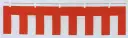 日本の歳時記 6622 店頭装飾用 紅白幕（3間） ※別寸お受け致します。お見積り致しますので、お問い合わせ下さい。