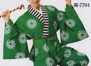踊り衣装・着物 踊り衣装 日本の歳時記 7704 仕立上り袴下着物 籍印 祭り用品jp