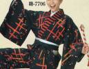日本の歳時記 7706 仕立上り袴下着物 籍印 手古舞衣装