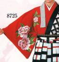 日本の歳時記 8725 仕立上り袴下着物（花柄 刺繍） 手古舞衣装