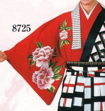 踊り衣装・着物 踊り衣装 日本の歳時記 8725 仕立上り袴下着物（花柄 刺繍） 祭り用品jp