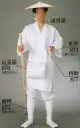 日本の歳時記・祝着・神職・寺用・873・もんぺ（巡拝姿）