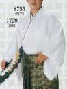 日本の歳時記 8755 伊達衿付 キングサイズ 袴下着物（男仕立） 