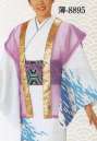 日本の歳時記 8895 紗袖なし袢天（衿金襴） 薄印 ※着物・帯は別売となります