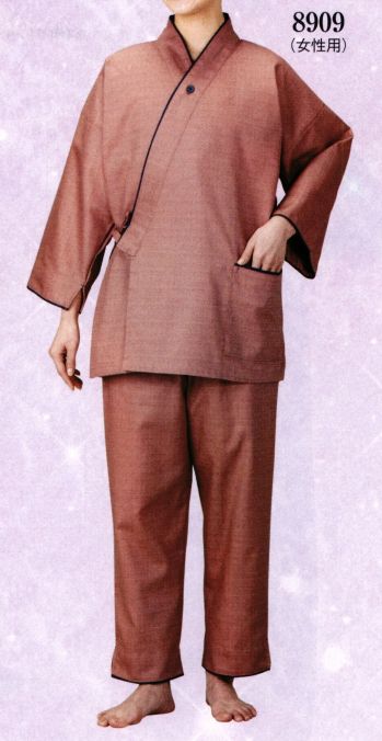 ジャパニーズ 作務衣・ジンベイ 日本の歳時記 8909 館内用作務衣（女性用） サービスユニフォームCOM