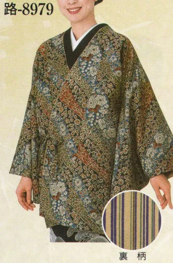 コート・羽織・道行 コート 日本の歳時記 8979 コート 路印（リバーシブル） 祭り用品jp