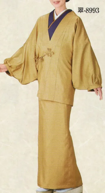 コート・羽織・道行 コート 日本の歳時記 8993 ちりよけコート 二部式 翠印 祭り用品jp