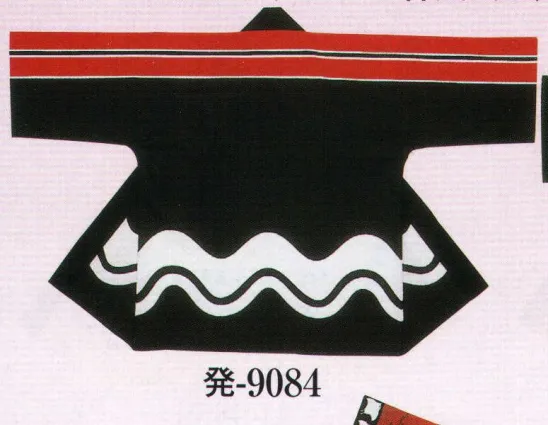 日本の歳時記 9084 シルクプリント袢天 発印 肩山切替仕立