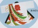 日本の歳時記 9474 シルクプリント袢天 活印（セット帯付） 祭