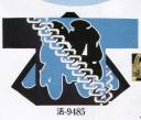 日本の歳時記 9485 シルクプリント袢天 活印（セット帯付） 粋
