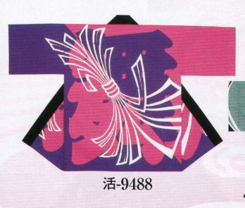 日本の歳時記 9488 シルクプリント袢天 活印（セット帯付） 舞