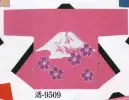 日本の歳時記 9509 シルクプリント袢天 活印（セット帯付） 