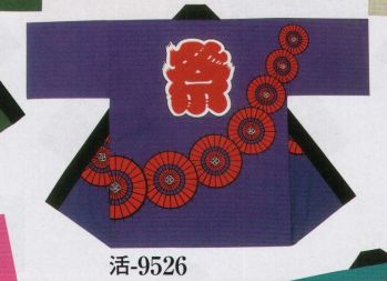 日本の歳時記 9526 シルクプリント袢天 活印（セット帯付） 祭