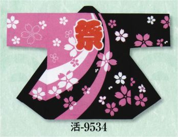 日本の歳時記 9534 シルクプリント袢天 活印（セット帯付） 祭