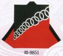 日本の歳時記 9851 シルクプリント袖なし袢天 効印 肩山切替仕立