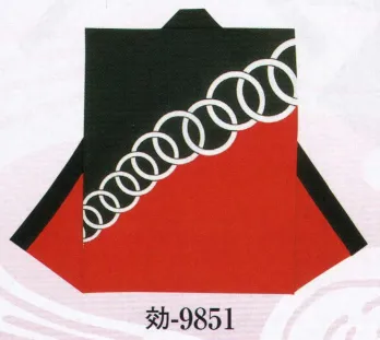 祭り半天・シャツ 袖なし半天 日本の歳時記 9851 シルクプリント袖なし袢天 効印 祭り用品jp