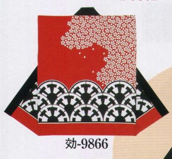 祭り半天・シャツ 袖なし半天 日本の歳時記 9866 シルクプリント袖なし袢天 効印 祭り用品jp