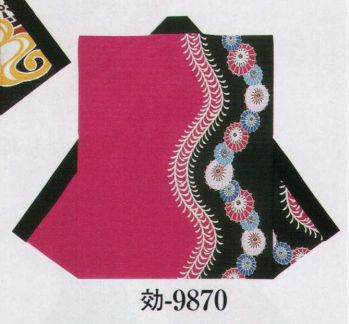 日本の歳時記 9870 シルクプリント袖なし袢天 効印 肩山切替仕立