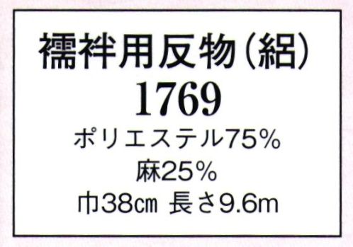 日本の歳時記 1769 襦袢用反物(絽)  サイズ／スペック