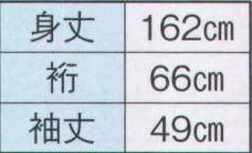 日本の歳時記 2324-3 仕立上りゆかた 桐印（女物）  サイズ／スペック