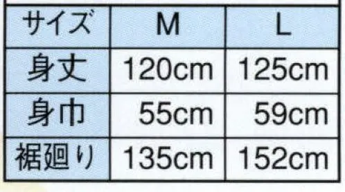 日本の歳時記 2711 和装スリップ  サイズ／スペック