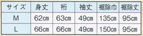 日本の歳時記 2772 シャーリング二部式長襦袢 上前を開き、下前についているゴムを、みやつぐちの下にあるボタンに止めます。ゴムが三段についていますが、繰り越しの抜き方によって位置をきめ、そして上前を止めます。 サイズ／スペック