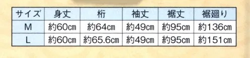 日本の歳時記 2825 二部式長襦袢  サイズ／スペック