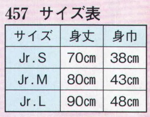 日本の歳時記 457 おどり子供袢天  サイズ／スペック