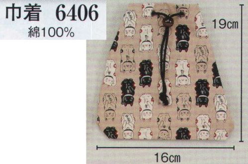 日本の歳時記 6406 巾着  サイズ／スペック