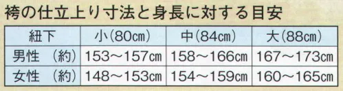 日本の歳時記 8665 踊り袴 嚇印(馬乗り仕立)ペイズリー柄  サイズ／スペック