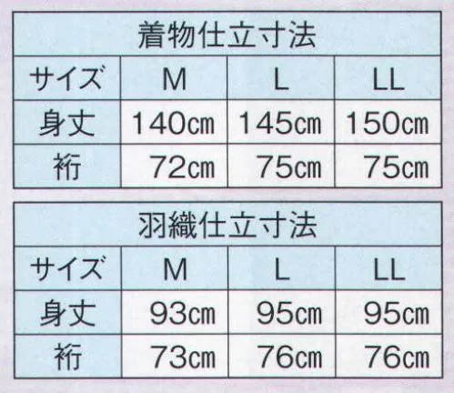 日本の歳時記 8869 駒絽アンサンブル  サイズ／スペック