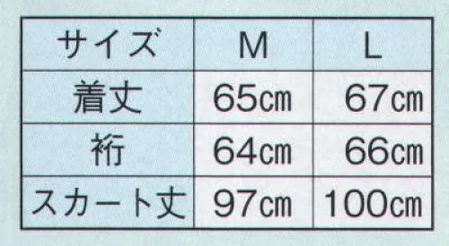 日本の歳時記 8939 作務衣風 二部式着物 ※前掛けは別売りです。 サイズ／スペック