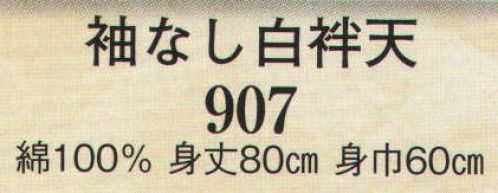 日本の歳時記 907 袖なし白袢天  サイズ／スペック