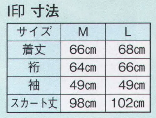 日本の歳時記 I-8957 二部式着物 I印 絽 サイズ／スペック