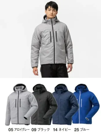 男女ペア 長袖ジャケット（ブルゾン・ジャンパー） ミズノ F2JE1585 ブレスサーモ中綿ブルゾン 作業服JP