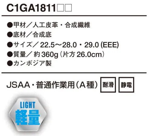 ミズノ C1GA1811 オールマイティAS 静電気帯電防止タイプ 体にたまった静電気を床面に逃がします。プロアクティブスニーカー規格電気抵抗:1.0×10^5≦R≦1.0×10^8Ω測定温度:23±2℃環境条件:C3（相対温度50±5％）※0℃の環境での規格ではありません。※シューズをお使いになる前に、箱に入っている静電気帯電防止シューズ取り扱い説明書を必ずお読みください。※この商品はご注文後のキャンセル、返品及び交換は出来ませんのでご注意下さい。※なお、この商品のお支払方法は、先振込（代金引換以外）にて承り、ご入金確認後の手配となります。C1GA181101ホワイトC1GA181109ブラック サイズ／スペック