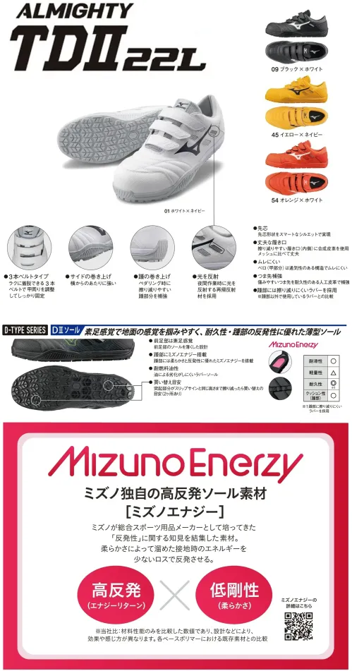 ミズノ F1GA2301 オールマイティ TDII 22L サイズ／スペック