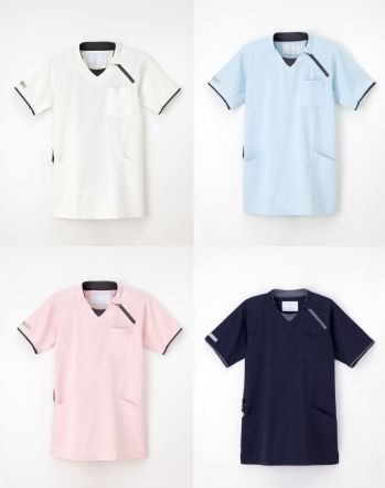 介護衣 半袖シャツ ナガイレーベン CX-3112 ニットシャツ（男女兼用） 医療白衣com