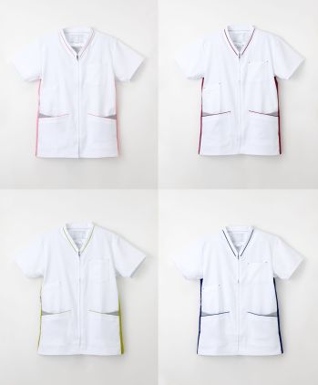 ドクターウェア 半袖ジャケット（ブルゾン・ジャンパー） ナガイレーベン FT-4502 男女兼用スクラブ 医療白衣com
