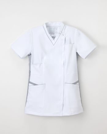 ナースウェア 半袖ジャケット（ブルゾン・ジャンパー） ナガイレーベン FT-4627 女子スクラブ 医療白衣com