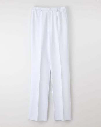 ナガイレーベン HOS-4903 女子パンツ 豊かなストレッチ性と通気性を備えたニット地の美脚パンツです。