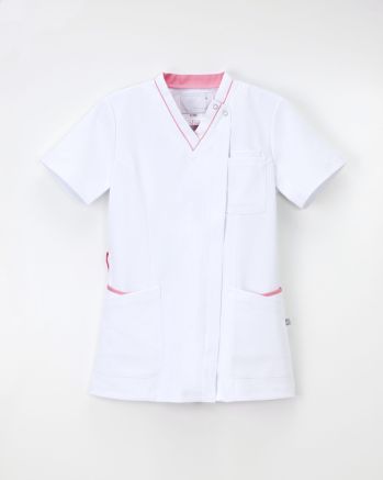 ナースウェア 半袖ジャケット（ブルゾン・ジャンパー） ナガイレーベン HOS-4952 女子スクラブ 医療白衣com