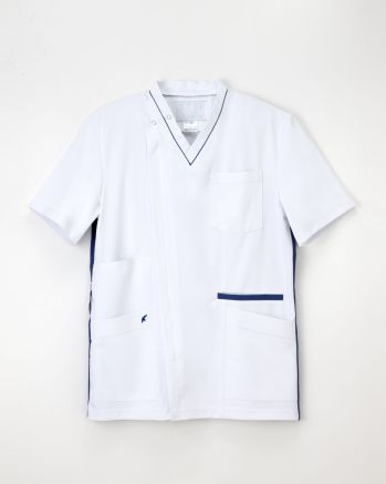 ナースウェア 半袖ジャケット（ブルゾン・ジャンパー） ナガイレーベン LX-4087 男子スクラブ 医療白衣com