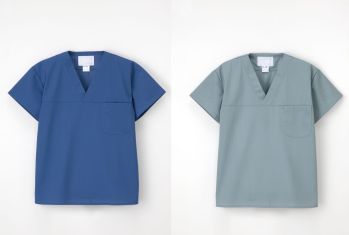 手術衣 半袖ジャケット（ブルゾン・ジャンパー） ナガイレーベン MF-8302 男子スクラブ 医療白衣com