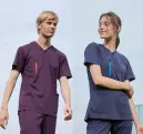 ナガイレーベン MPA-3932 MPユニセックススクラブ MACKINTOSH PHILOSOPHY medicalwear®伝統と革新が響き合う。MPユニセックススクラブスマートフォン用デザインポケットやメッシュ使いでスポーティーなテイストに仕上げています。エアーアームカットを搭載して肩回りの運動機能性を限りなくストレスフリーにし、ストレッチ性豊かな高機能ニット素材が全体の着心地を快適なものにしています。