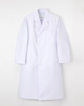 ナガイレーベン NP-110 男子シングル診察衣長袖 ナガイレーベン伝統のドクターウェア。親しみやすく、いつの時代にも信頼感を与えます。34番単糸。薄く軽い。ナチュラル感。