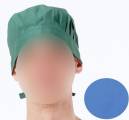 ナガイレーベン NR-508 男子手術帽（後ひも止め式）（2枚組） マスク脱落防止タブ付き。