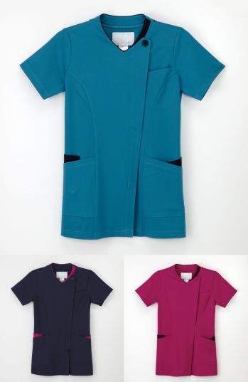 ドクターウェア 半袖ジャケット（ブルゾン・ジャンパー） ナガイレーベン RF-5102 女子スクラブ 医療白衣com