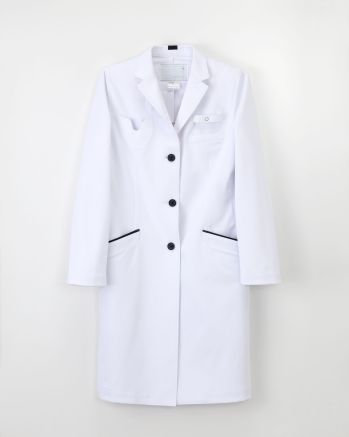 ドクターウェア 長袖コート ナガイレーベン SD-3360 女子シングルドクターコート 医療白衣com